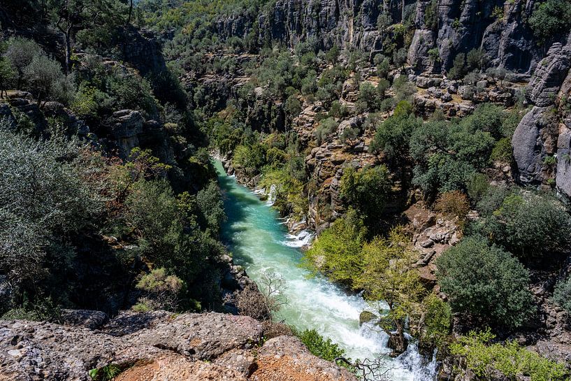 Dramatische Kalksteinschlucht am Mittelmeer von Photo Art Thomas Klee