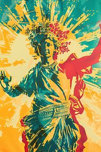 Sonnenkönig Mithras Pop Art
