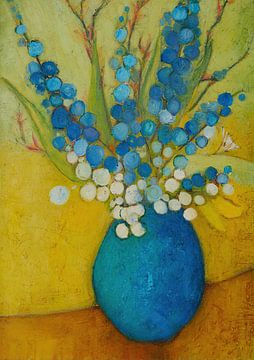 Blauwe Bloemen Vaas van I ❤ Bloemen