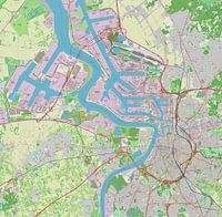 Antwerp and port, Map