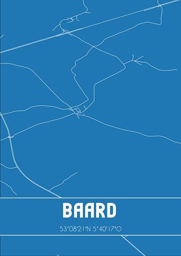Blauwdruk | Landkaart | Baard (Fryslan)