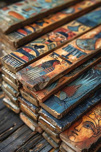 Oude Egyptische Kunstpanelen