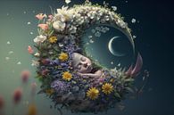 Moon baby by Bernardine de Laat thumbnail