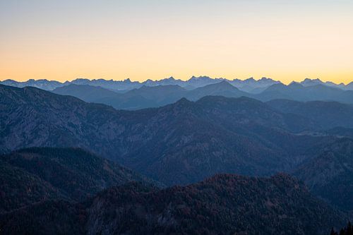 Avond in de Beierse Voor-Alpen