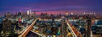 Manhattan skyline during beautiful sunset, Thomas D Mørkeberg by 1x thumbnail