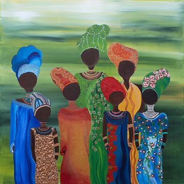 Traditionelle afrikanische Familie Zahara