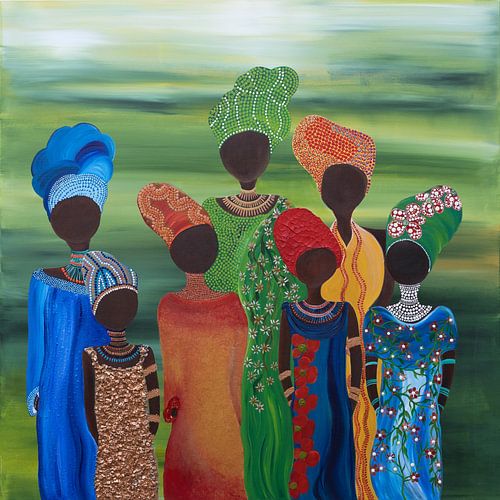 Traditionelle afrikanische Familie Zahara