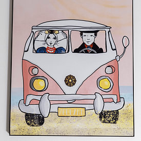 Photo de nos clients: Bus vintage de Zeeland sur la plage par Debbie van Eck, sur ArtFrame