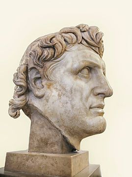The head of Alexander the Great in marble by Patricia Hofmeester