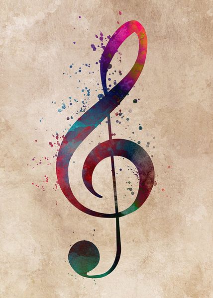 Violin key music art #music by JBJart Justyna Jaszke