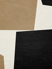 Abstract organic geometric art in earth tones by Online Arts