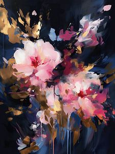 Botanischer abstrakter 'Farbfluss'