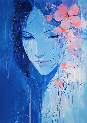 Zen vrouw | Blauwe vrouw