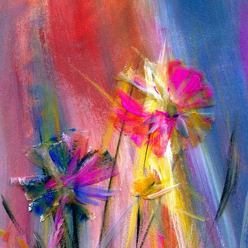 Une fleur dans la lumière