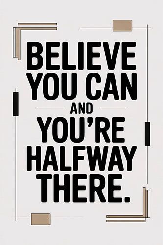 Motivatieposter voor dagelijks succes