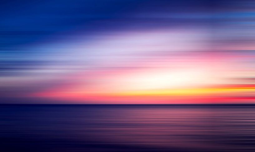 Blissful Hues At Sunset - Coastal Abstract by Joseph S Giacalone Photography