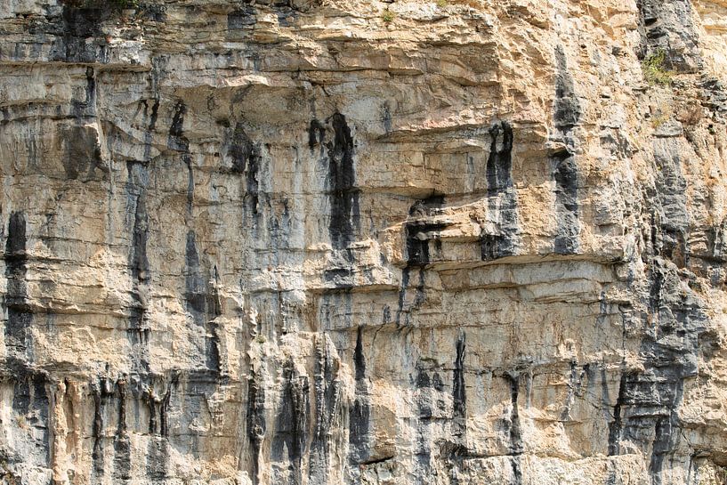 Rots, rotsformatie, de Dordogne , abstract van M. B. fotografie