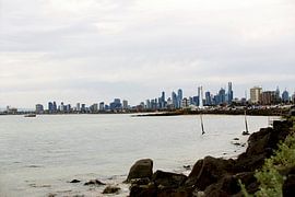 Skyline von Melbourne von Ronald Kromkamp