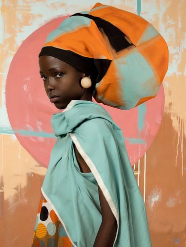 Das afrikanische Mädchen mit der Perle