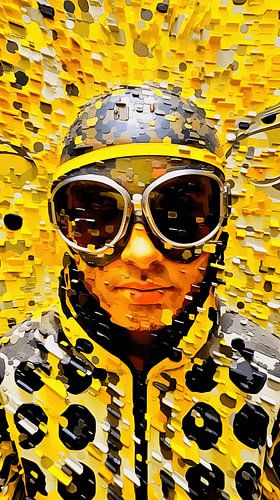 Yellow Abstract Portrait