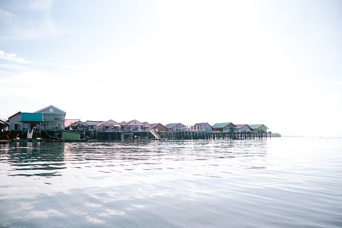 Drijvende huizen in Thailand
