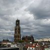 Stadsgezicht van Utrecht met onweersbui van Merijn van der Vliet
