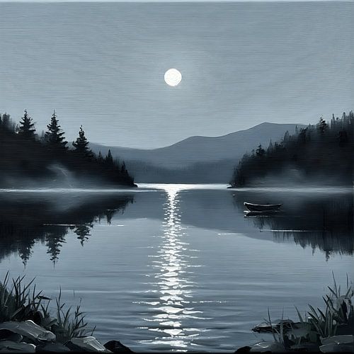Moonlight on the Lake