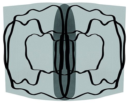 Oneindige Oceaan Abstract Grijs