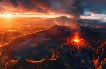 Het geothermische wonderland van IJsland van fernlichtsicht