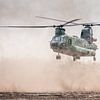 Chinook boven zandvlakte by Dennis Janssen