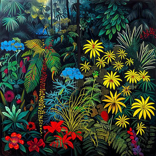 Bloemen in het regenwoud