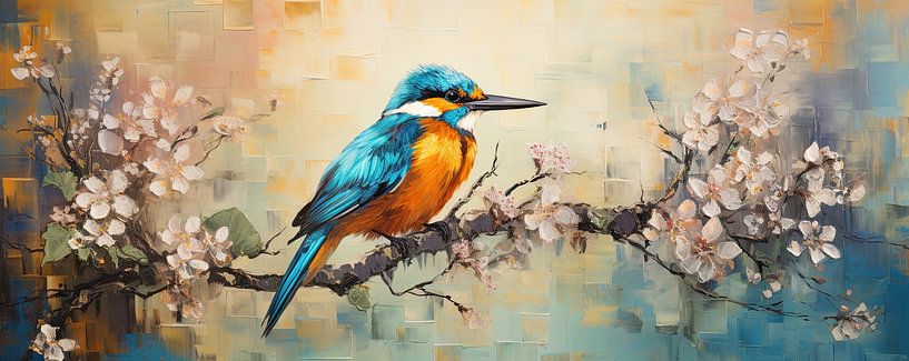 Kingfisher in Nature by Eye catching paintings