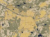 Map of Tilburg in the style of Gustav Klimt by Maporia thumbnail