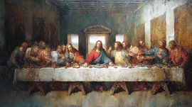 The Last Supper: oil painting panorama by TheXclusive Art