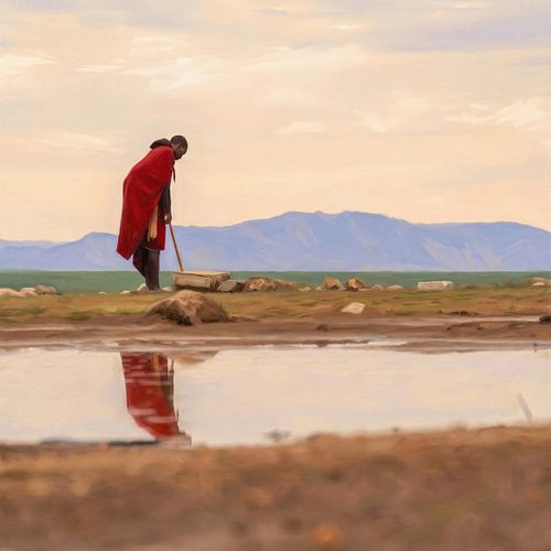 Les Masaï dans le cratère du Ngorongoro sur Gladys van Schaijk