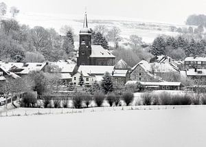 Eys in de sneeuw van MSP Canvas