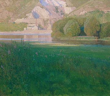 Carl Moll, Twilight. Stone quarry on the Danube, 1902 by Atelier Liesjes