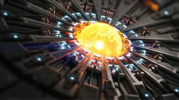 De Bal Science Fiction 3D van de plasmaenergie illustratie van Markus Gann
