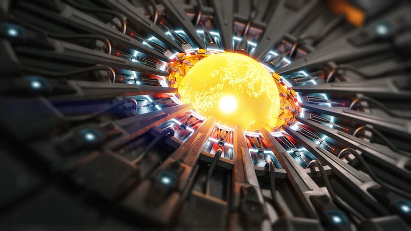 Plasma Energy Ball Science Fiction 3D illustration by Markus Gann