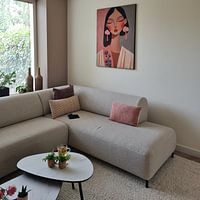 Kundenfoto: Buntes, modernes und abstraktes Porträt von Carla Van Iersel, als ArtFrame