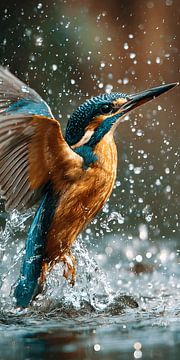 Vogel in het water van MNS Designs