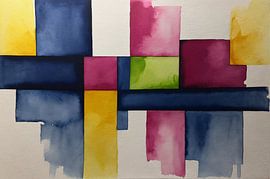 Aquarell Minimal Art von Art & Soul Creations