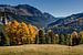 Blik op het Val Müstair in herfstkleuren vanaf de Ofenpass van Sean Vos