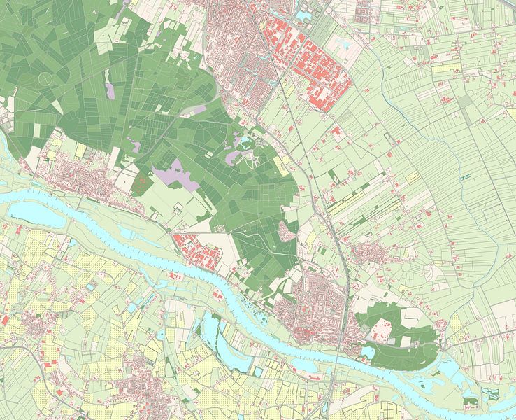 Carte de Rhenen par Rebel Ontwerp