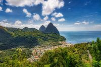 Pitons auf der Insel Saint Lucia in der Karibik.