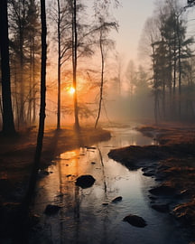 Autumn mood in dreamlike nature