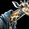 giraffe portret van Gelissen Artworks