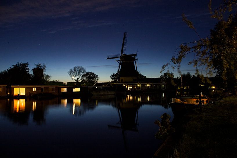 molen in schemer von Roger Janssen