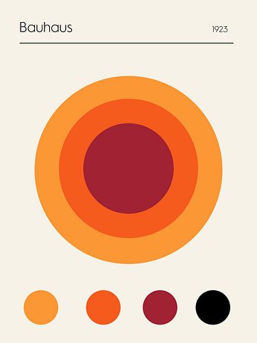 Bauhaus retro cirkels