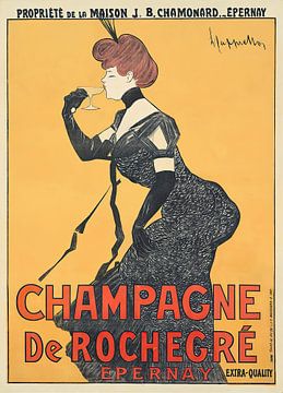 Leonetto Cappiello - Champagne De Rochegré (1902) van Peter Balan